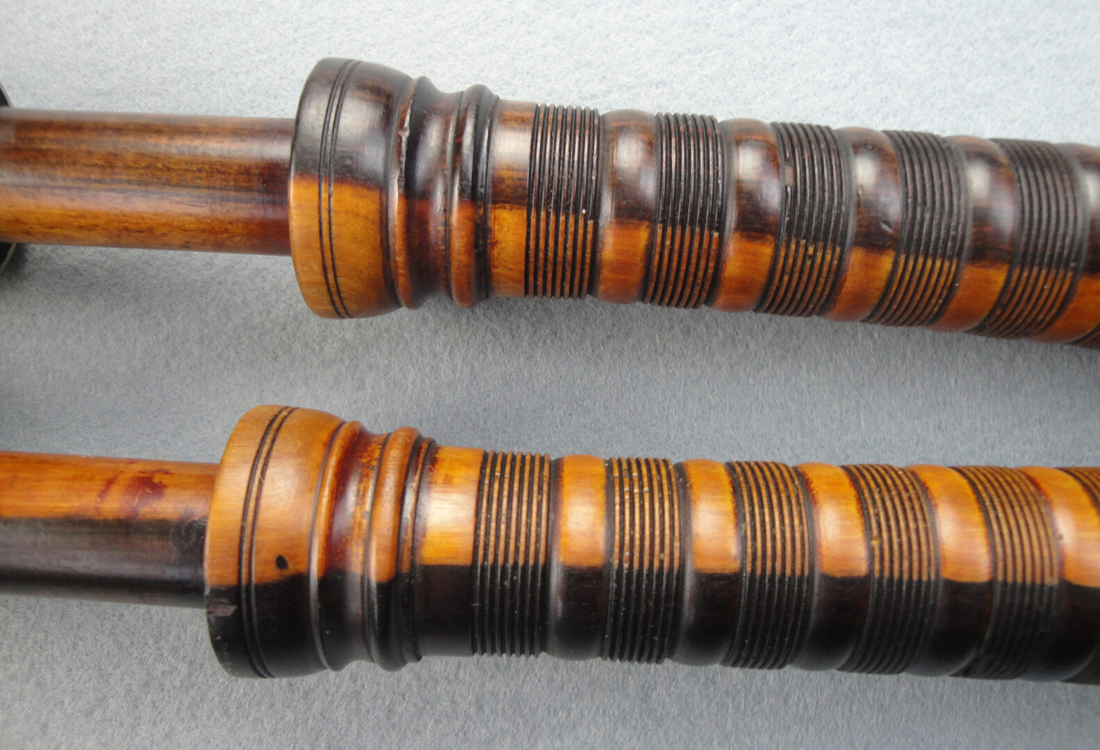 Bagpipe Central - J&R Glen Bagpipes - Nickel Ferrules and Rings