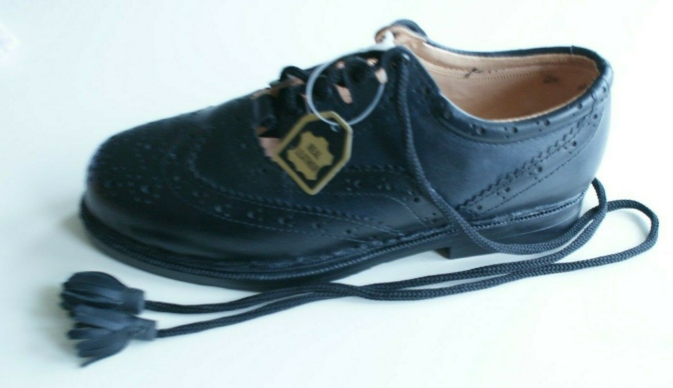 Bagpipe Central - REAL LEATHER AZURE Ghillie Brogues Scottish Kilt ...