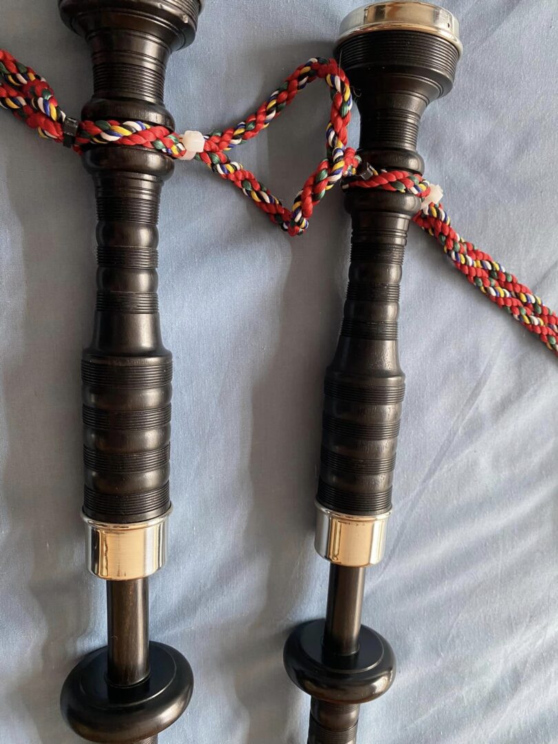 Bagpipe Central - Vintage ebony Lawrie pipes from the 20's